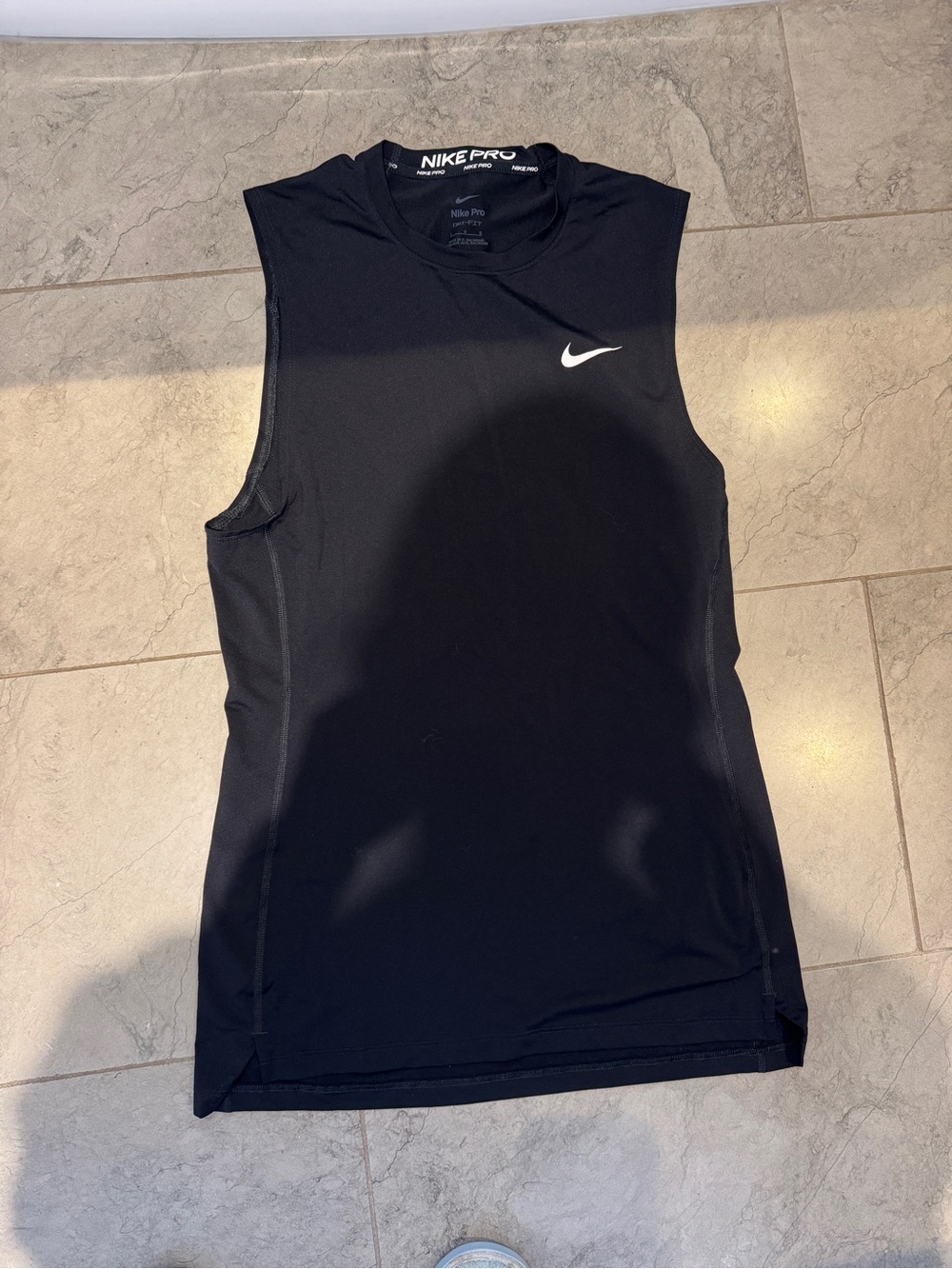 Nike Pro Black Sleeveless Athletic Top
